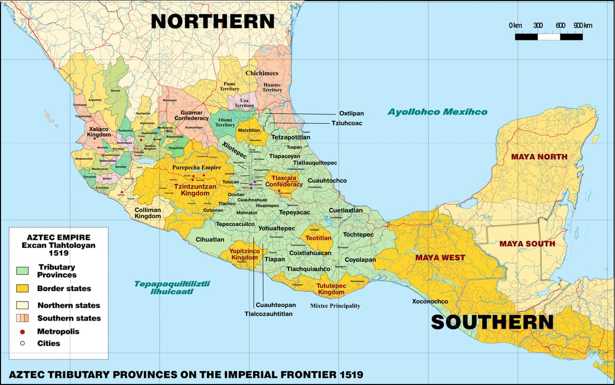 tenochtitlan ਮੈਕਸੀਕੋ ਨਕਸ਼ਾ