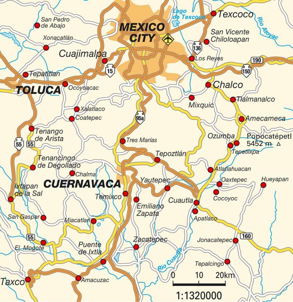 ciudad ਮੈਕਸੀਕੋ ਨਕਸ਼ਾ