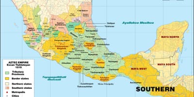 Tenochtitlan ਮੈਕਸੀਕੋ ਨਕਸ਼ਾ