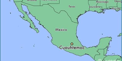ਨਕਸ਼ਾ ਦੇ cuauhtemoc ਮੈਕਸੀਕੋ 